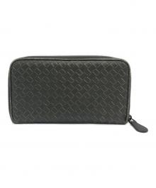 BOTTEGA VENETA（ボッテガベネタ）の古着「イントレチャート ラウンドファスナー」｜グレー