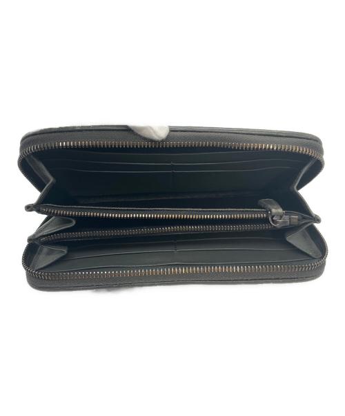 BOTTEGA VENETA（ボッテガベネタ）BOTTEGA VENETA (ボッテガベネタ) イントレチャート ラウンドファスナー グレーの古着・服飾アイテム