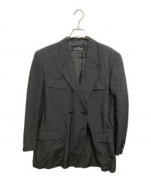 tricot COMME des GARCONS（トリココムデギャルソン）の古着「ベルテッドテーラードジャケット」｜ブラック