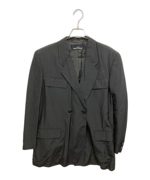 tricot COMME des GARCONS（トリココムデギャルソン）tricot COMME des GARCONS (トリココムデギャルソン) ベルテッドテーラードジャケット ブラック サイズ:表記無しの古着・服飾アイテム