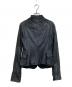 ARMANI COLLEZIONI (アルマーニ コレツィオーニ) レザージャケット ネイビー サイズ:38：6000円