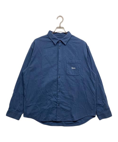 SUPREME（シュプリーム）Supreme (シュプリーム) Flannel Shirt ブルー(Dark Slate) サイズ:Lの古着・服飾アイテム