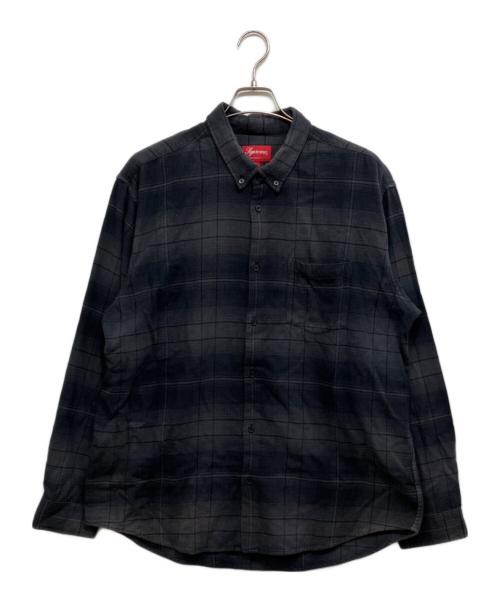 SUPREME（シュプリーム）Supreme (シュプリーム) Shadow Plaid Flannel Shirt グレー×ブラック サイズ:Lの古着・服飾アイテム