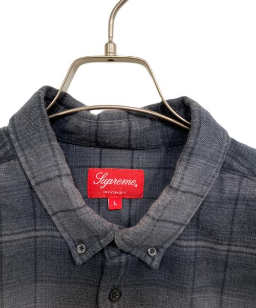 SUPREME（シュプリーム）Supreme (シュプリーム) Shadow Plaid Flannel Shirt グレー×ブラック サイズ:Lの古着・服飾アイテム