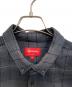 Supreme (シュプリーム) Shadow Plaid Flannel Shirt グレー×ブラック サイズ:L：18000円