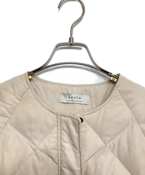 Acuta（アクータ）Acuta (アクータ) ロングコクーンキルティングダウン ホワイト サイズ:Fの古着・服飾アイテム