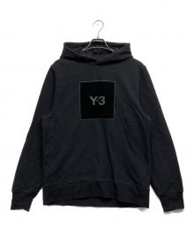 Y-3（ワイスリー）の古着「SQUARE LOGO HOODIE」｜ブラック