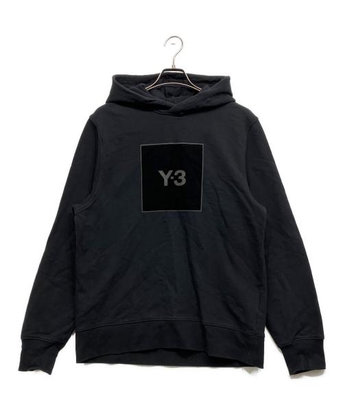 Y-3（ワイスリー）Y-3 (ワイスリー) SQUARE LOGO HOODIE ブラック サイズ:Mの古着・服飾アイテム