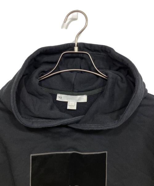 Y-3（ワイスリー）Y-3 (ワイスリー) SQUARE LOGO HOODIE ブラック サイズ:Mの古着・服飾アイテム