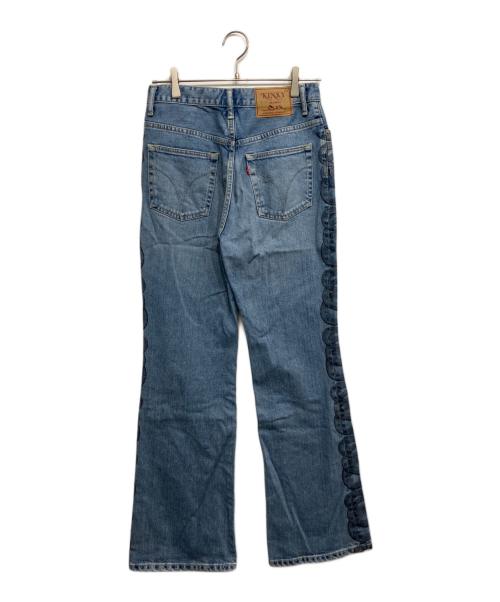 Hysteric Glamour（ヒステリックグラマー）Hysteric Glamour (ヒステリックグラマー) SNAKE LOOPフレアデニムパンツ インディゴ サイズ:Ｗ28の古着・服飾アイテム