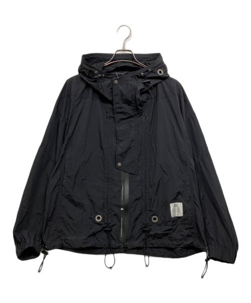 NILoS（ニルズ）NILoS (ニルズ) ナイロンフーデッドジャケット ブラック サイズ:2の古着・服飾アイテム