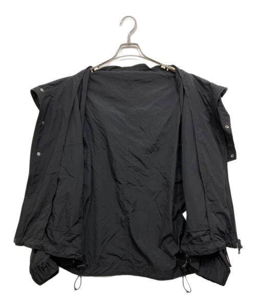 NILoS（ニルズ）NILoS (ニルズ) ナイロンフーデッドジャケット ブラック サイズ:2の古着・服飾アイテム