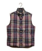 Harris Tweed×JOURNAL STANDARDハリスツイード×ジャーナルスタンダード）の古着「ダウンベスト」｜ネイビー