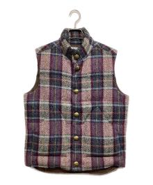 Harris Tweed×JOURNAL STANDARD（ハリスツイード×ジャーナルスタンダード）の古着「ダウンベスト」｜ネイビー