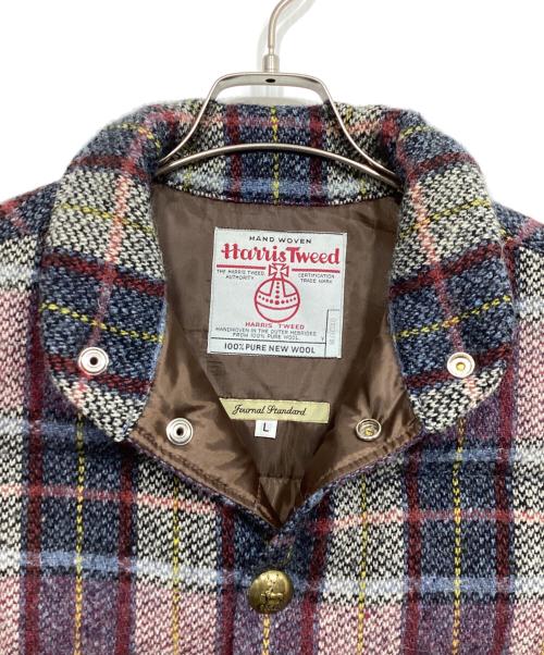 Harris Tweed（ハリスツイード）Harris Tweed (ハリスツイード) JOURNAL STANDARD (ジャーナルスタンダード) ダウンベスト ネイビー サイズ:Lの古着・服飾アイテム