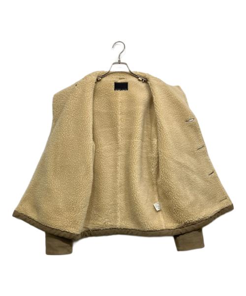 NUMBER (N)INE（ナンバーナイン）NUMBER (N)INE (ナンバーナイン) オルテガ柄 裏ボアジャケット ベージュ サイズ:3の古着・服飾アイテム