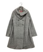 Max Mara Studioマックスマーラ ストゥディオ）の古着「ダブルブレストシャギーコート」｜グレー