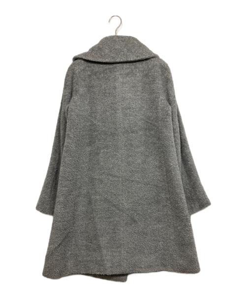 Max Mara Studio（マックスマーラ ストゥディオ）Max Mara Studio (マックスマーラ ストゥディオ) ダブルブレストシャギーコート グレー サイズ:42の古着・服飾アイテム