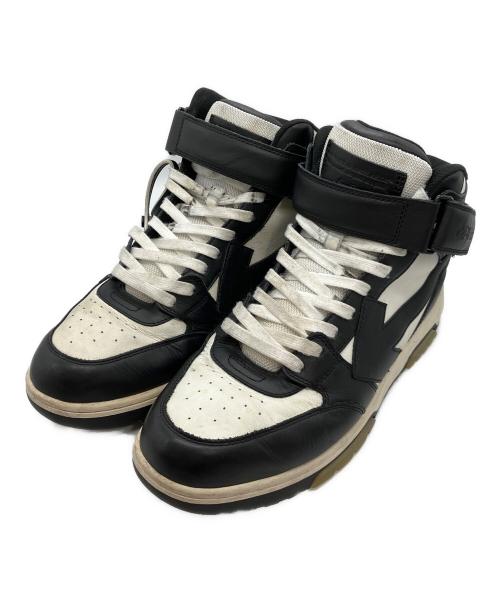 OFFWHITE（オフホワイト）OFFWHITE (オフホワイト) Out Of Office Mid Top Leather Sneaker ホワイト×ブラック サイズ:43の古着・服飾アイテム