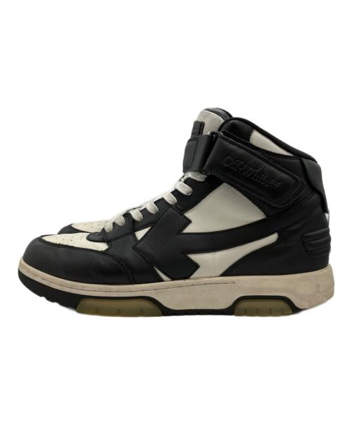 OFFWHITE（オフホワイト）OFFWHITE (オフホワイト) Out Of Office Mid Top Leather Sneaker ホワイト×ブラック サイズ:43の古着・服飾アイテム