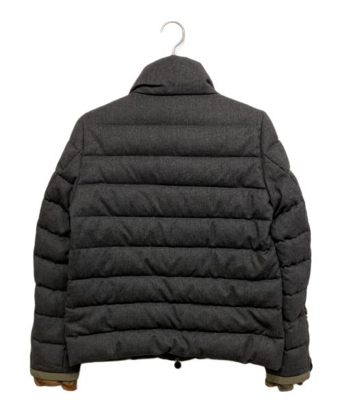 MONCLER（モンクレール）MONCLER (モンクレール) sacai (サカイ) SEORI 袖フリル ダウンジャケット グレー サイズ:2の古着・服飾アイテム