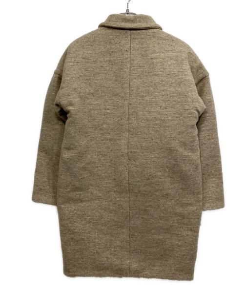 homspun（ホームスパン）homspun (ホームスパン) ウールメルトン シングルショートコート ベージュ サイズ:Sの古着・服飾アイテム