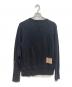 EVISU (エヴィス) ラグランスリーブスウェット ブラック サイズ:36：6000円
