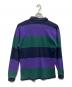 LAND'S END (ランズエンド) 90sラガーシャツ　USA製 ネイビー×パープル サイズ:M：5000円