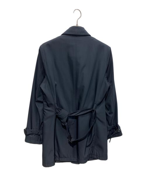 BURBERRY BLACK LABEL（バーバリーブラックレーベル）BURBERRY BLACK LABEL (バーバリーブラックレーベル) 裏ノバチェックステンカラーコート ネイビー サイズ:Mの古着・服飾アイテム