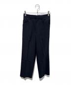 ENOFイナフ）の古着「センタープレスパンツ　center press pants　EN24PT03」｜ブラック