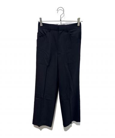 ENOF 黒 センタープレスパンツ Sサイズ 中古・古着通販】ENOF (イナフ) センタープレスパンツ center press
