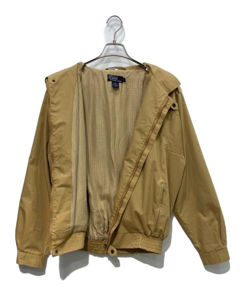 POLO RALPH LAUREN（ポロ・ラルフローレン）POLO RALPH LAUREN (ポロ・ラルフローレン) エポーレットスイングトップ   USA製 ベージュ サイズ:Lの古着・服飾アイテム