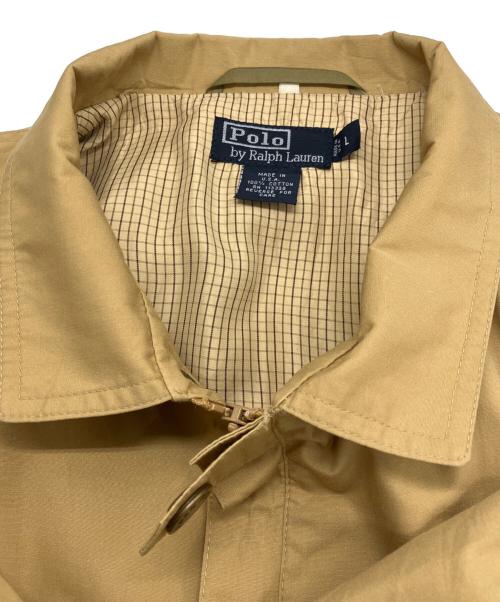 POLO RALPH LAUREN（ポロ・ラルフローレン）POLO RALPH LAUREN (ポロ・ラルフローレン) エポーレットスイングトップ   USA製 ベージュ サイズ:Lの古着・服飾アイテム