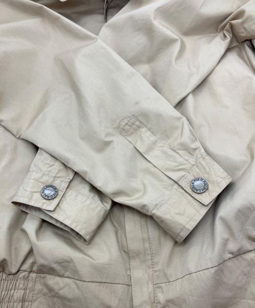 POLO RALPH LAUREN（ポロ・ラルフローレン）POLO RALPH LAUREN (ポロ・ラルフローレン) エポーレットスイングトップ   USA製 ベージュ サイズ:Lの古着・服飾アイテム