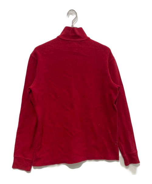 POLO RALPH LAUREN（ポロ・ラルフローレン）POLO RALPH LAUREN (ポロ・ラルフローレン) ハーフジップニット レッド サイズ:Mの古着・服飾アイテム