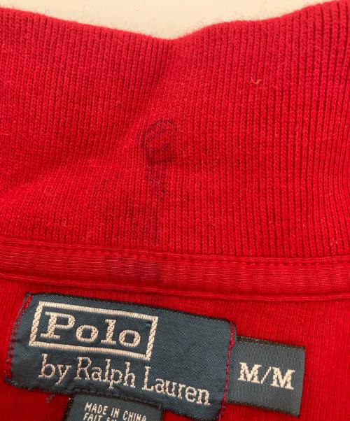 POLO RALPH LAUREN（ポロ・ラルフローレン）POLO RALPH LAUREN (ポロ・ラルフローレン) ハーフジップニット レッド サイズ:Mの古着・服飾アイテム
