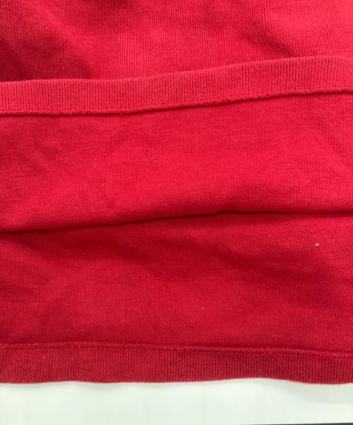 POLO RALPH LAUREN（ポロ・ラルフローレン）POLO RALPH LAUREN (ポロ・ラルフローレン) ハーフジップニット レッド サイズ:Mの古着・服飾アイテム