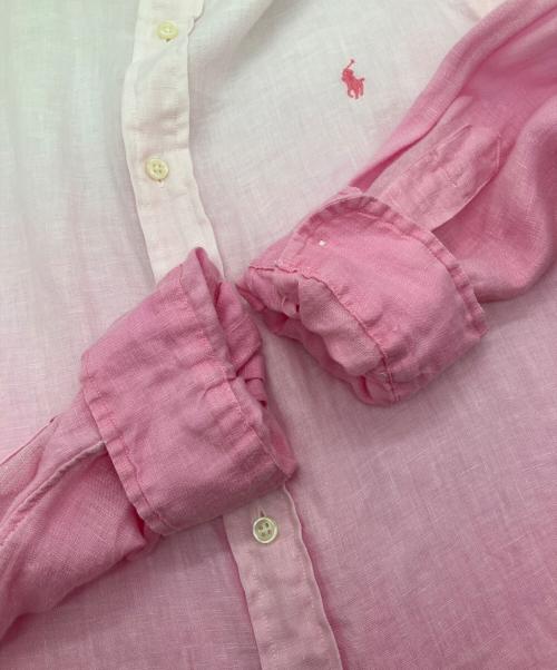 RALPH LAUREN（ラルフローレン）RALPH LAUREN (ラルフローレン) グラデーションシャツ ピンク サイズ:Sの古着・服飾アイテム