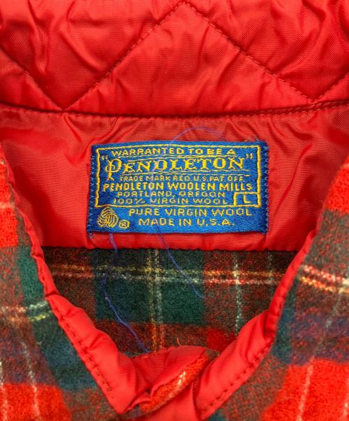 PENDLETON（ペンドルトン）PENDLETON (ペンドルトン) 70-80sネルシャツ   USA製 レッド サイズ:Lの古着・服飾アイテム