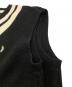 中古・古着 FRED PERRY (フレッドペリー) Striped Trim V-Neck Tank Vest ホワイト×ブラック サイズ:M：5000円