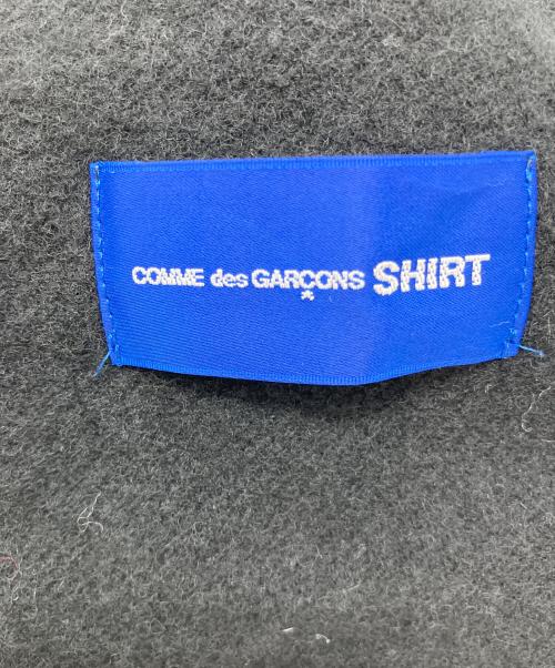 COMME des GARCONS SHIRT（コムデギャルソンシャツ）COMME des GARCONS SHIRT (コムデギャルソンシャツ) Wool Cloth On Logo Print マフラー ブラック サイズ:-の古着・服飾アイテム