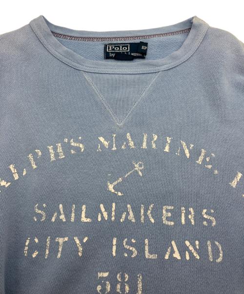 POLO RALPH LAUREN（ポロ・ラルフローレン）POLO RALPH LAUREN (ポロ・ラルフローレン) S/S前Vスウェット ブルー サイズ:Mの古着・服飾アイテム