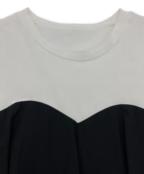 Spick and Span（スピック＆スパン）Spick and Span (スピック＆スパン) ビスチェコンビノースリプルオーバー ホワイト×ブラック サイズ:Freeの古着・服飾アイテム