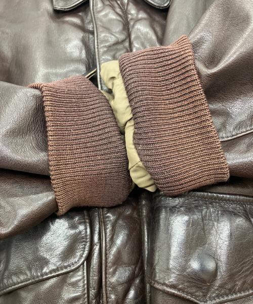Golden Bear（ゴールデンベア）Golden Bear (ゴールデンベア) 70’S-80'S A-2フライトジャケット　USA製 ブラウン サイズ:38 1/2の古着・服飾アイテム