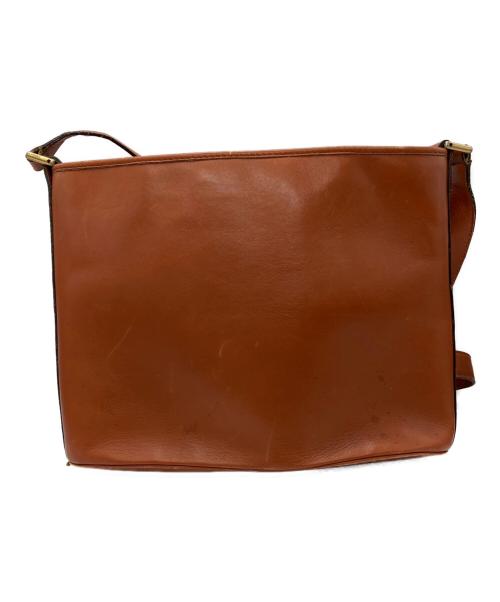CELINE（セリーヌ）CELINE (セリーヌ) レザーショルダーバッグ ブラウンの古着・服飾アイテム