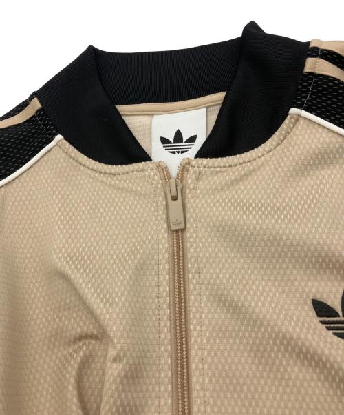 adidas（アディダス）adidas (アディダス) ルーズ メッシュ トラックトップ ベージュ サイズ:Lの古着・服飾アイテム