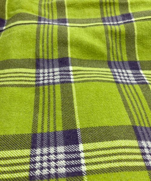 SUPREME（シュプリーム）Supreme (シュプリーム) Faux Fur Collar Flannel Shirt　21FW グリーン サイズ:Mの古着・服飾アイテム