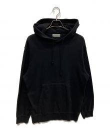 Yohji Yamamoto pour homme（ヨウジヤマモト プールオム）の古着「TWIST DENSE PLAIN STITCH HOODIE」｜ブラック