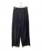 RIM.ARKリムアーク）の古着「W tack wide slacks」｜ブラック