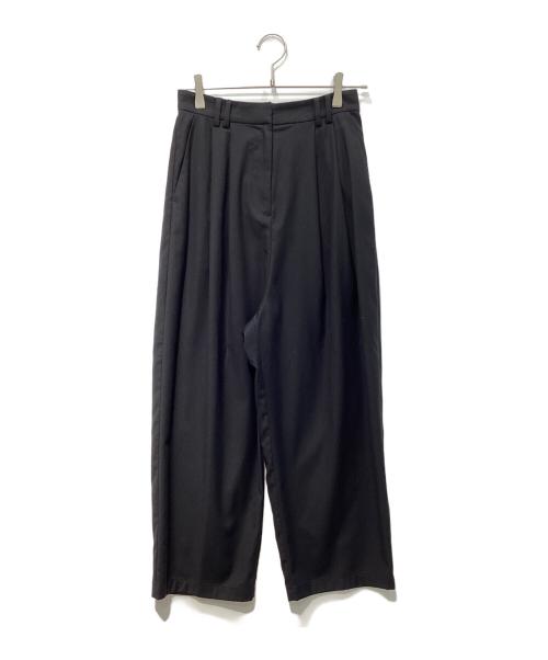 RIM.ARK（リムアーク）RIM.ARK (リムアーク) W tack wide slacks ブラック サイズ:36の古着・服飾アイテム